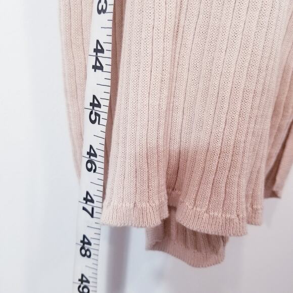 Cotton by Autumn Cashmere Cream Rib Long Knit Cardigan - Picture 9 of 12